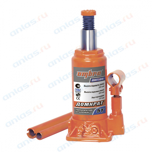 Домкрат гидравлический 5 т 200-405 мм Ombra OHT105