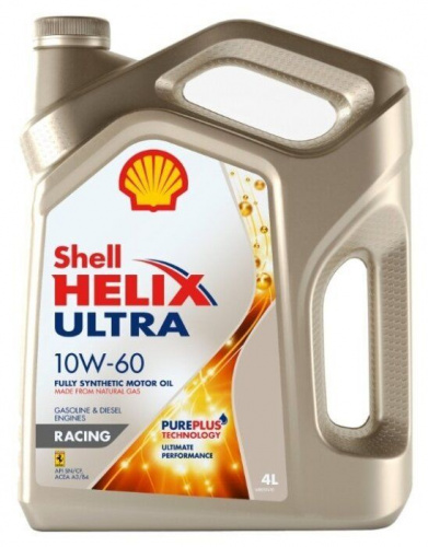 Масло моторное Shell 10W60 Helix Ultra Racing 4 л