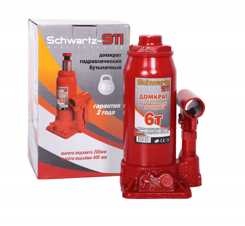 Домкрат гидравлический 6 т 200-405 мм Schwartz-911
